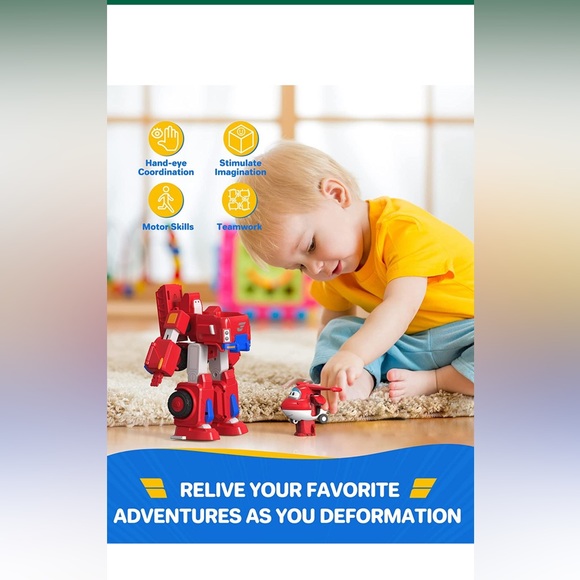 Super Wings Transforming Robot Toy - Picture 2 of 10